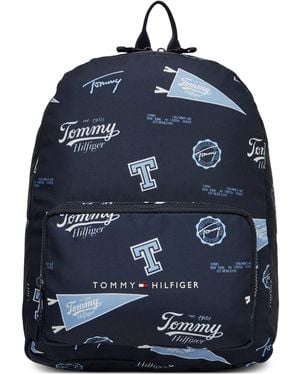 Tommy Hilfiger Rucksack Th Essential Printed Backpack Au0Au01992 - Blau