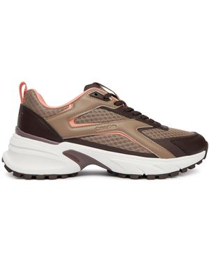 Calvin Klein Sneakers Hike Run Ckstripe Mesh Hw0Hw03002 - Braun