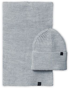 Calvin Klein Set Schal Und Mütze Monogram Rib Iu0Iu00638 - Grau
