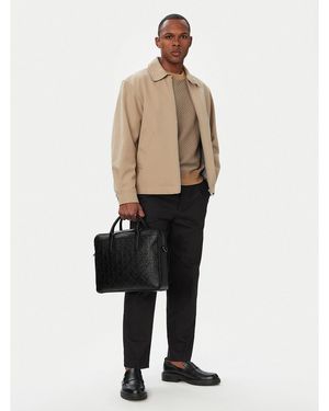 Calvin Klein Aktenmappe Emblem Aop Deboss Lv04D3561G - Schwarz