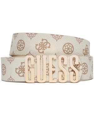 Guess Damengürtel Bw9173 P4435 Écru - Mettallic