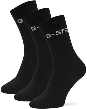 G-Star Lange Socken As_G_Star_001W_Ss25 (3-Pack) - Schwarz