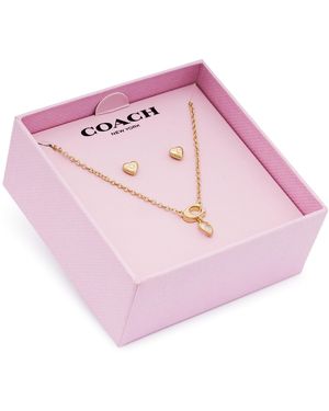 COACH Schmuckset Halskette Und Ohrringe 37571285 - Pink