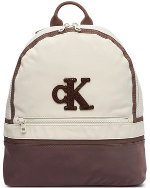 Calvin Klein Rucksack Colour Block Backpack Iu0Iu00758 - Natur