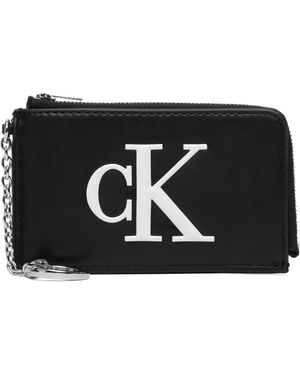 Calvin Klein Schlüsseletui Bold Ck L Zip Cardcase Lv04F1280G - Schwarz