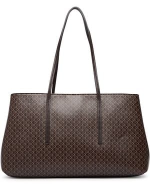 Calvin Klein Handtasche Emblem Aop Medium Work Tote Lv04F3786G - Braun