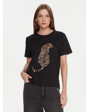 Lola Casademunt T-Shirt Lf2515027 Regular Fit - Schwarz