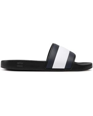 Tommy Hilfiger Pantoletten Rubber Th Flag Pool Slide Fm0Fm04263 - Schwarz