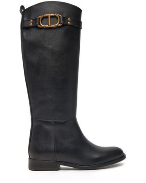 Twinset Klassische Stiefel 242Tcp092 - Schwarz