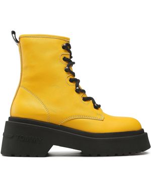 Tommy Hilfiger Stiefeletten Lace Up Chunky En0En02057 - Gelb
