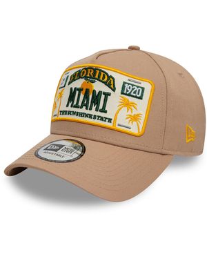 KTZ Cap Miami License Plate 9Forty A-Frame 60595462 - Mettallic