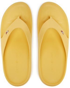 Tommy Hilfiger Zehentrenner Comfort Beach Sandal Fw0Fw08522 - Gelb