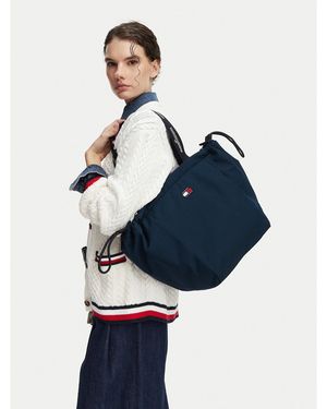 Tommy Hilfiger Handtasche Tjw Ess Daily Tote Aw0Aw18771 - Blau