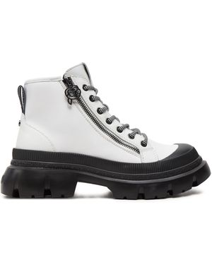 Karl Lagerfeld Schnürstiefeletten Trekka Kl43536 Weiß - Schwarz