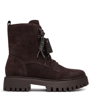 Guess Schnürstiefeletten Flffiz Sue10 - Braun