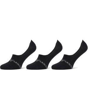 Emporio Armani 3Er-Set Herren Sneakersocken 306227 4F254 50620 - Blau