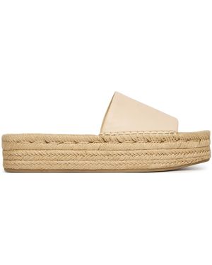 Calvin Klein Espadrilles Flatf Espa Mule Lth Mg Hw0Hw03027 - Natur