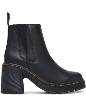 Dr. Martens Stiefeletten Spence Leather Flared Heel Dm26440001 - Schwarz
