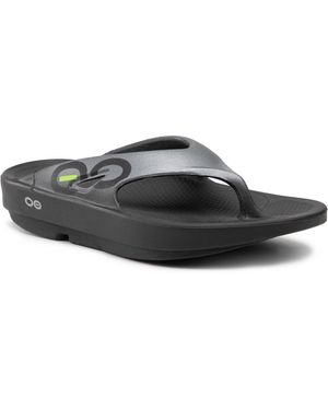 OOFOS Zehentrenner Ooriginal Sport - Schwarz