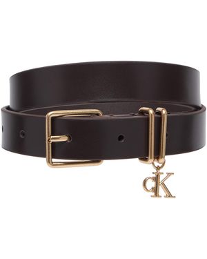 Calvin Klein Gürtel Monogram Charm Keeper Belt 25Mm Lv04F7086G - Schwarz