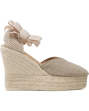 Manebí Espadrilles Heart-Shaped Wedge Espadrilles O 7.1 Wh - Grau