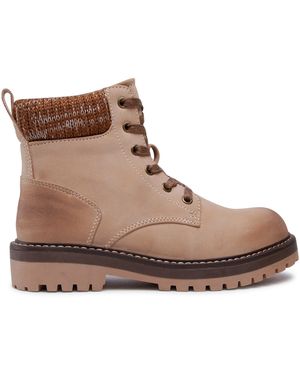 Clara Barson. Schnürstiefeletten Ws2911-03 - Braun