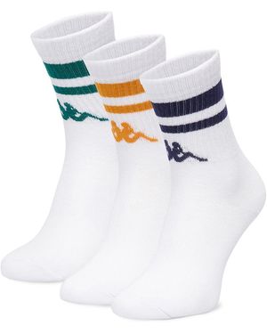Kappa Lange Socken Ceo_Kr__ 005_W_Aw25 - Weiß