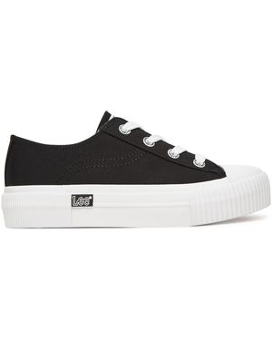Lee Jeans Sneakers Aus Stoff Isla C Low 50251001 25Y - Schwarz