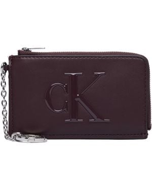 Calvin Klein Schlüsseletui Bold Ck L Zip Cardcase Lv04F1280G - Lila