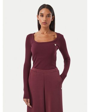 Guess Bluse V4Bp07 K8Rt2 Slim Fit - Rot