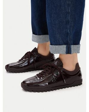 Calvin Klein Sneakers Low Profile Run Mg Pol Mix Mat Hw0Hw03284 Dunkelrot - Braun