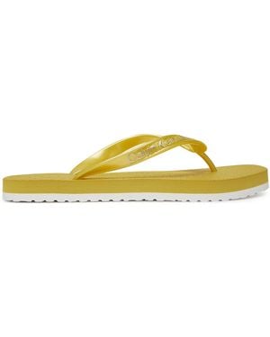 Calvin Klein Zehentrenner Thong+ Tpu Metallic Yw0Yw01720 - Gelb