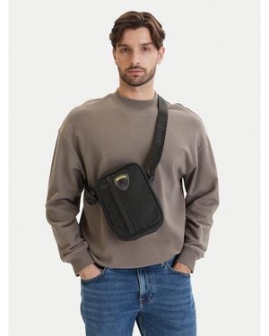 Blauer Umhängetasche S6Cov01/Rub - Schwarz
