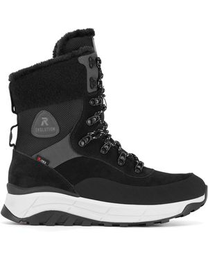Rieker Revolution Lifestyle Schnürschuhe W0066-00 - Schwarz
