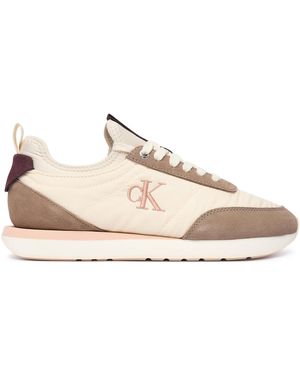 Calvin Klein Sneakers Retro Runner Lace Up Sock Yw0Yw02060 - Natur