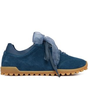 Calvin Klein Sneakers Low Profile Run Mg Sue Db Laces Hw0Hw03150 - Blau