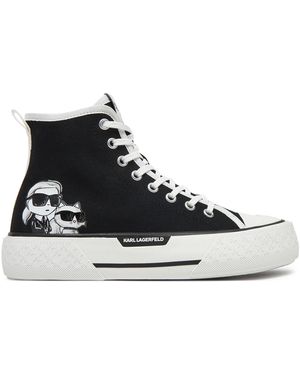 Karl Lagerfeld Sneakers Aus Stoff Kl60654T - Schwarz