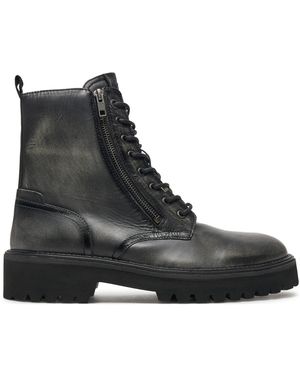 Pepe Jeans Schnürstiefeletten Durham Rub Pms50253 - Schwarz