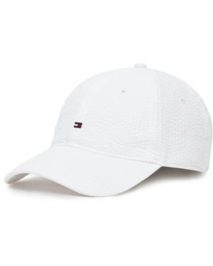 Tommy Hilfiger Cap Flag Seersucker 6 Panel Am0Am13427 - Weiß
