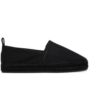 Calvin Klein Espadrilles Oblique Espadrille Canvas Hw0Hw02931 - Schwarz
