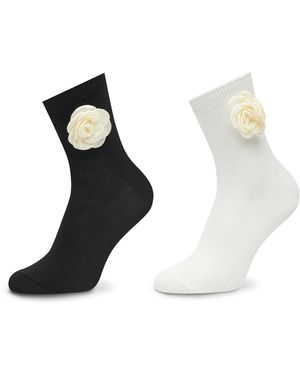 ALDO Lange Socken Rosettesocks 13939716 - Schwarz