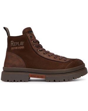 Replay Schnürstiefeletten Gmc1G.000.C000Fl - Braun