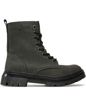 Wrangler Schnürstiefeletten Dakota 20243062.10K - Schwarz