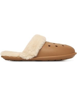 Crocs™ Hausschuhe Classic Fuzz Scuff 212143 - Natur