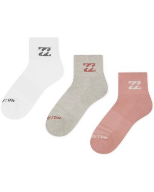 Billabong Lange Socken As__03Z_Ss25 (3-Pack) - Weiß