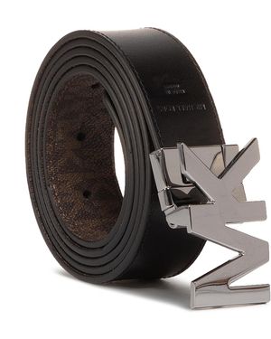 MICHAEL Michael Kors Damengürtel 34Mm Ctfr Mk Buckle Belt 39H9Lbly1U - Schwarz