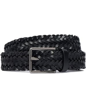 Calvin Klein Gürtel Warmth Buckle Woven 35Mm Fixed - Schwarz