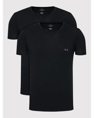 ARMANI EXCHANGE 2Er-Set T-Shirts 956004 Cc282 07320 Regular Fit - Schwarz