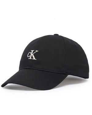Calvin Klein Cap Monogram Embroidery Baseball Cap Lv04G5002G - Schwarz