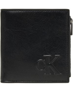 Calvin Klein Große Herren Geldbörse Sculpted Impression Compact Zip Lv04G1074G - Schwarz